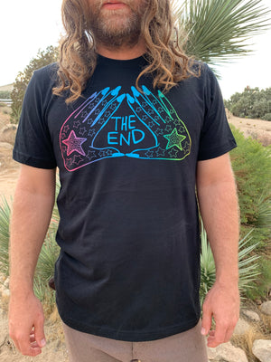 THE END Rainbow HANDS Logo Tee