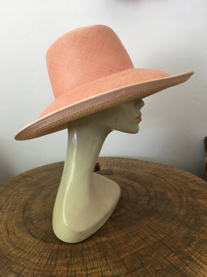 Shell Pink Summer Straw Hat