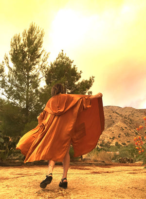 Laise Adzer Turmeric Hooded Dream Cloak