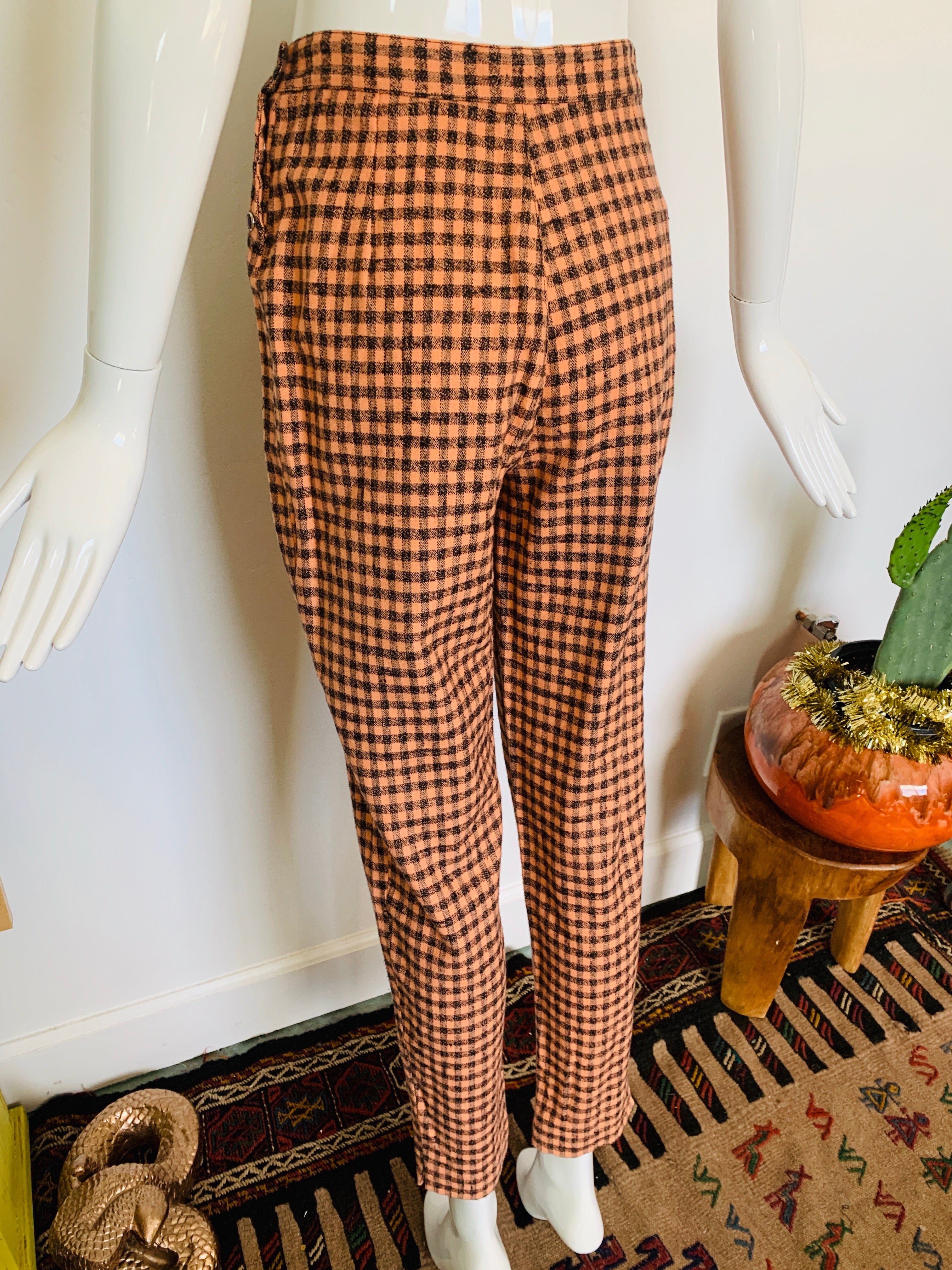 Vintage Italian Checkered Pants