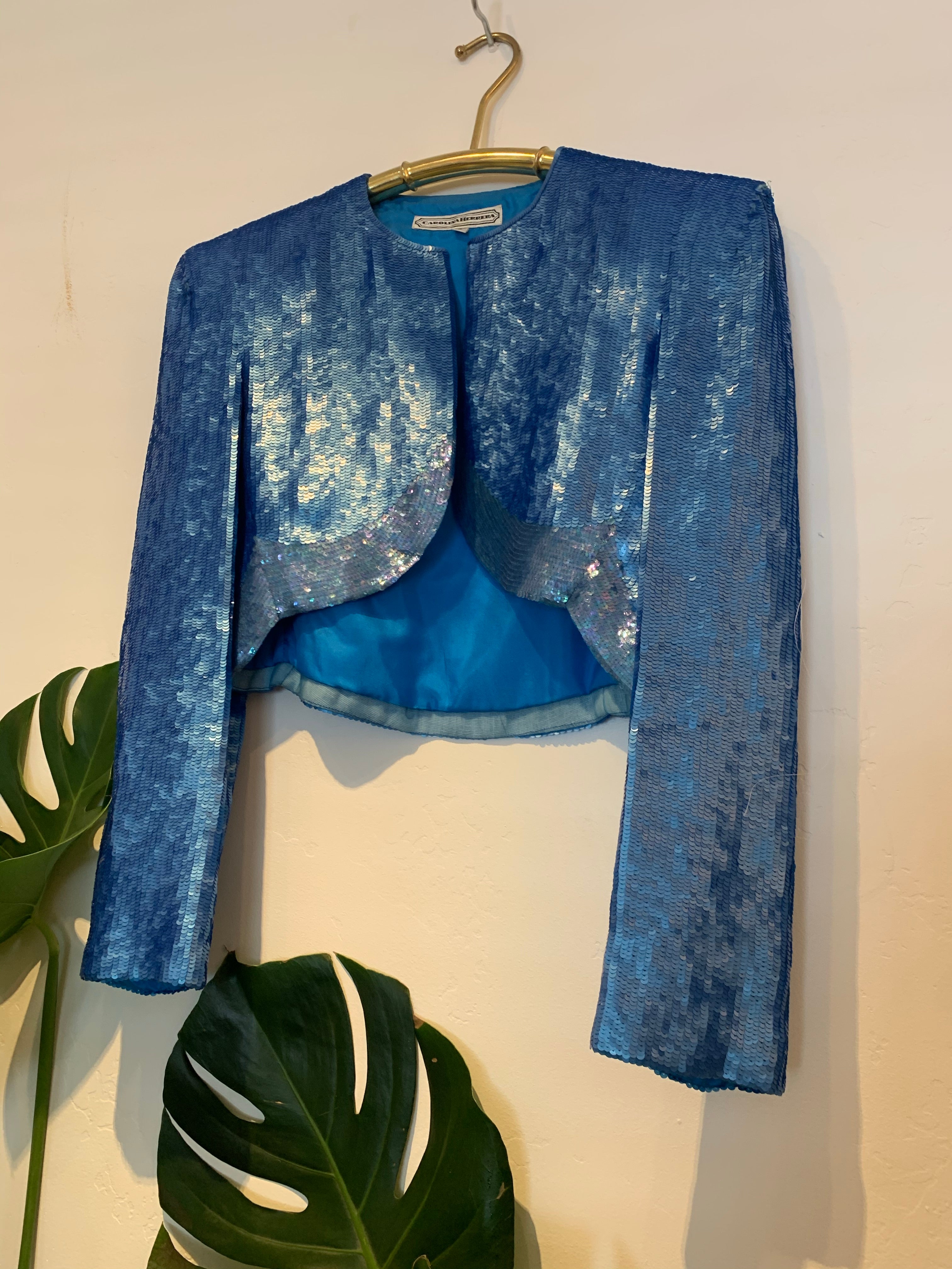 80’s Cropped Sequin Jacket