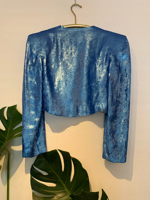 80’s Cropped Sequin Jacket