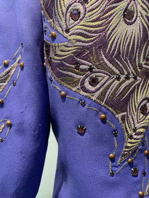 Purple Peacock EMBELLISHED TWO PIECE SUIT