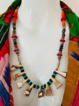 Artisan Gemstone & Shell Necklace