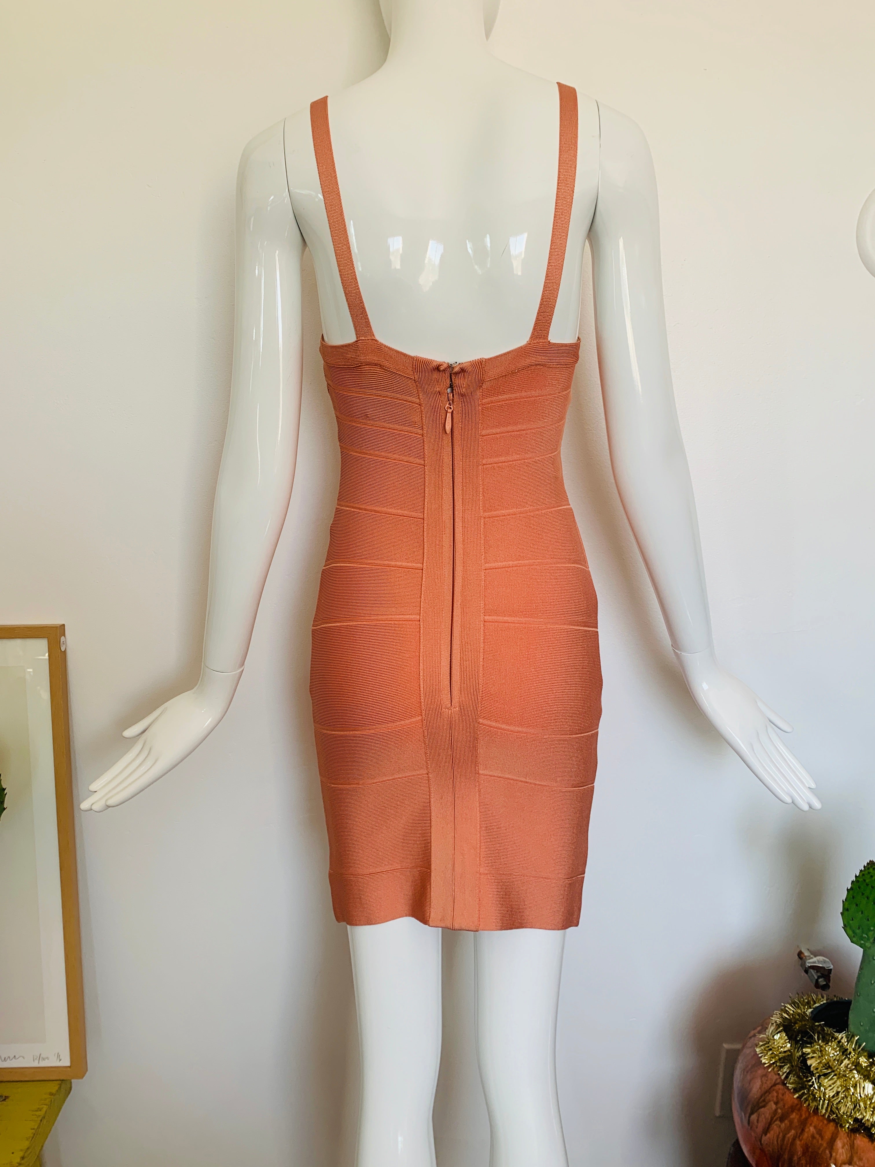 Sexy Designer Coral Bandage Dress