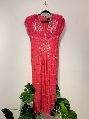 Vintage Art Deco Style Sequin Dress
